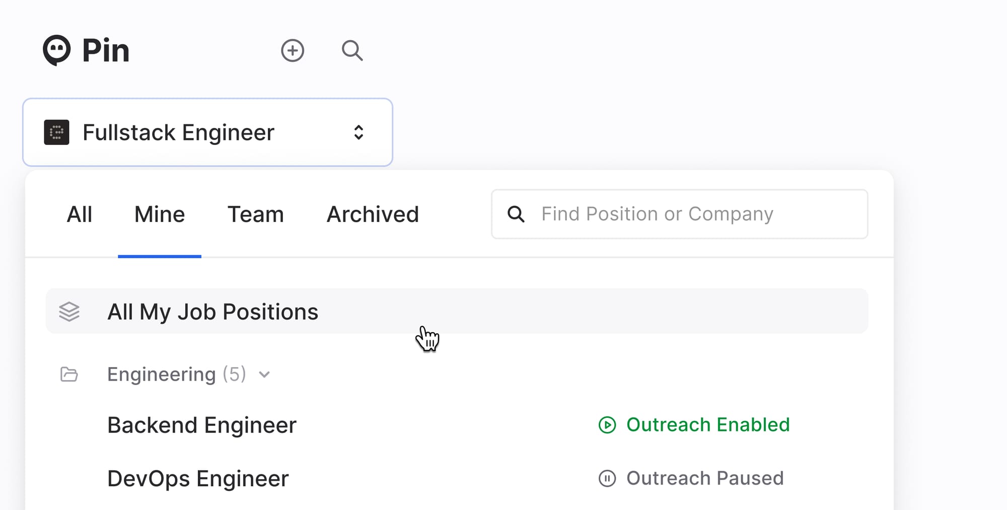 Overview of All Your Jobs
