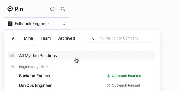 Overview of All Your Jobs